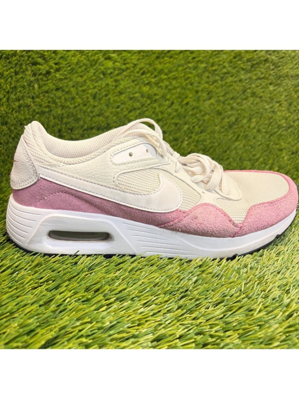 Nike Air Max SC Womens Size 9 White Pink Athletic Running Walking Shoes Sneakers